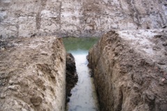 احداث زهکش  در قطعات داخل ایستگاه