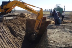 حفر کانال جهت جمع آوری زه آب