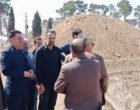 بازدید و تاکید بر عملیات پوشش ژئو ممبران حفر استخر ۵۵۰۰۰ متر مکعبی