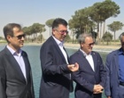 گزارش تصویری افتتاح استخر ۵۵ هزار مترمکعبی با حضور معاون وزیر و رئیس سازمان تات؛