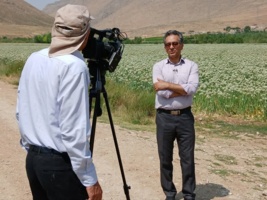 پشت صحنه تصویربرداری سری جدید برنامه تلویزیونی «کوشش و رویش» در چادگان